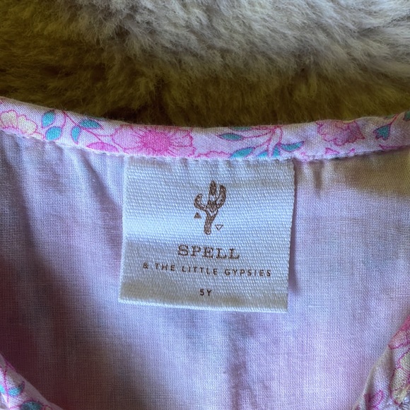 Spell | Little Gypsies Pink Folk Town Boho Dress | 5Y - Picture 11 of 13